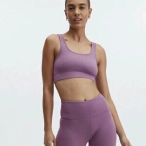 NWT Fabletics Yolanda Cloudrib Seamless Bra, Size Small, Purple Bralette,